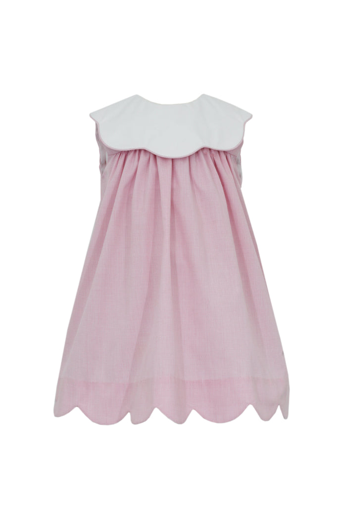 Pink Scalloped Collar Dress - George & Co.
