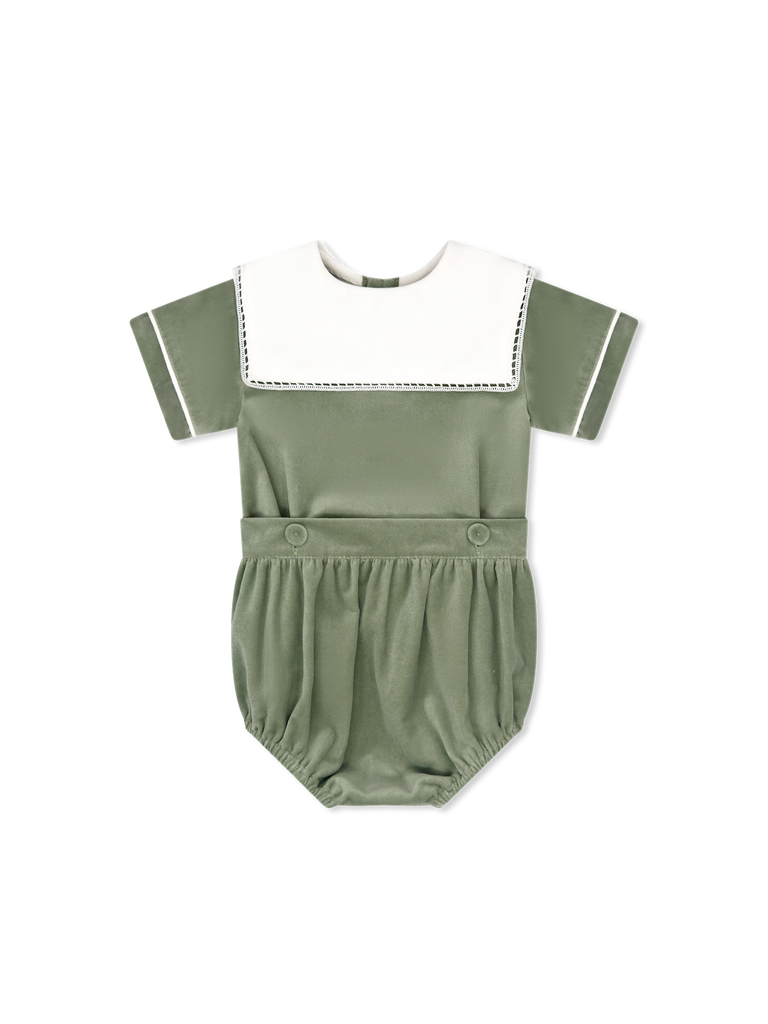 Christian Button On - Leyland Green Velvet - George & Co.