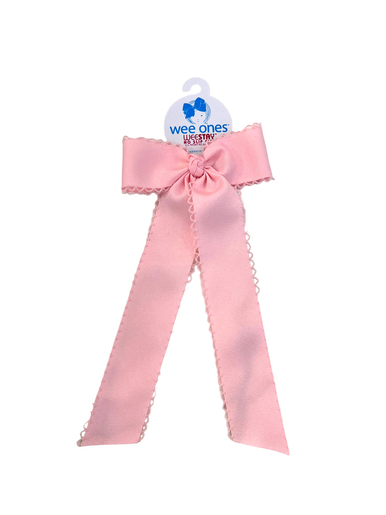 Medium Bow with Tails - Pink/Pink - George & Co.