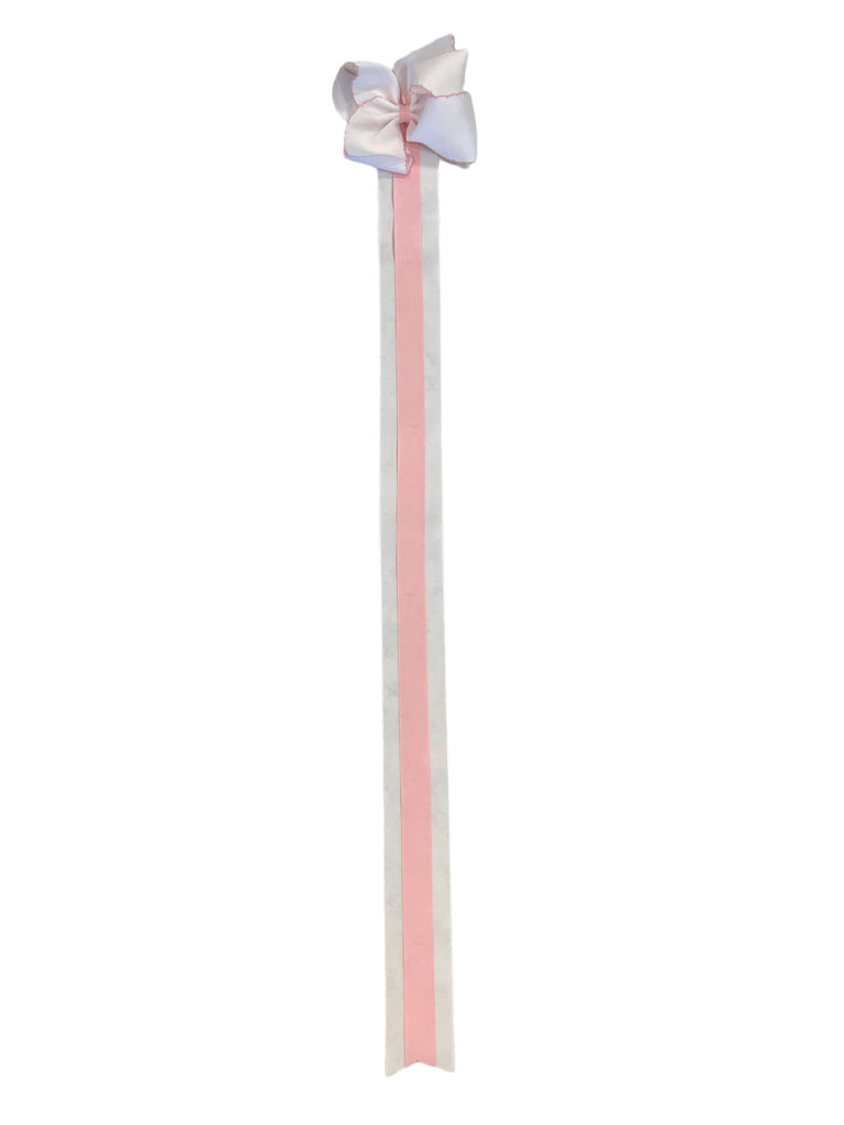 Bow Holder - White/Pink - George & Co.