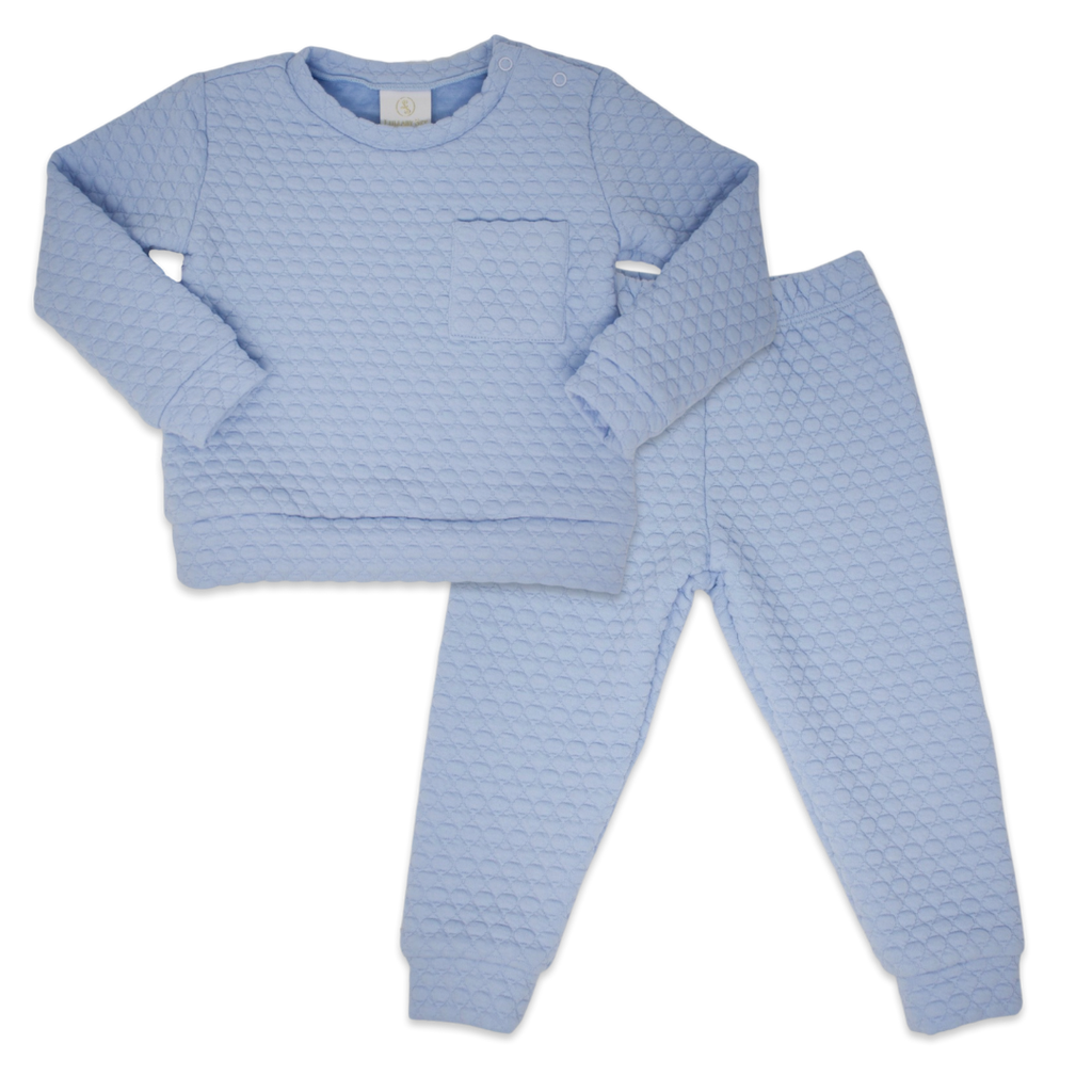 Quilted sweatsuit - light blue - George & Co.