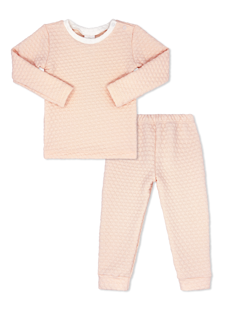 Quilted sweatsuit - Paris Pink - George & Co.