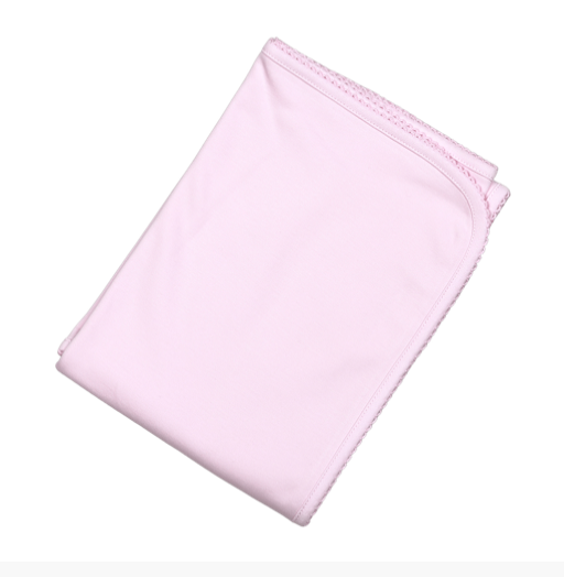 Pink Pima Receiving Blanket - George & Co.