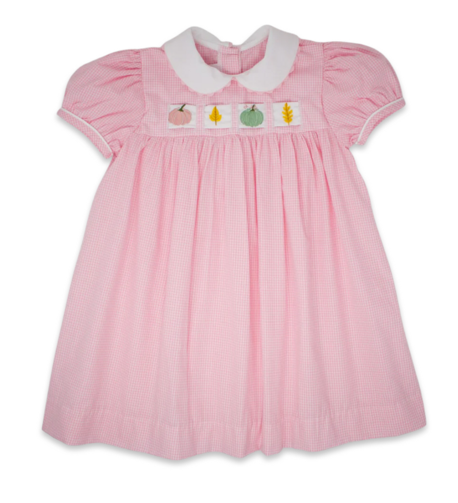 Ruth Ribbon Dress - pink (3 changeable ribbons) - George & Co.