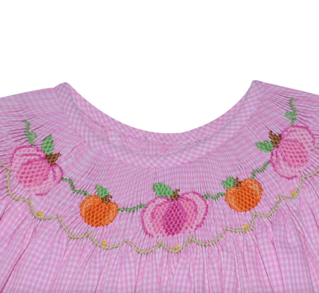 Pink Georgette Bishop Dress - Pumpkins - George & Co.
