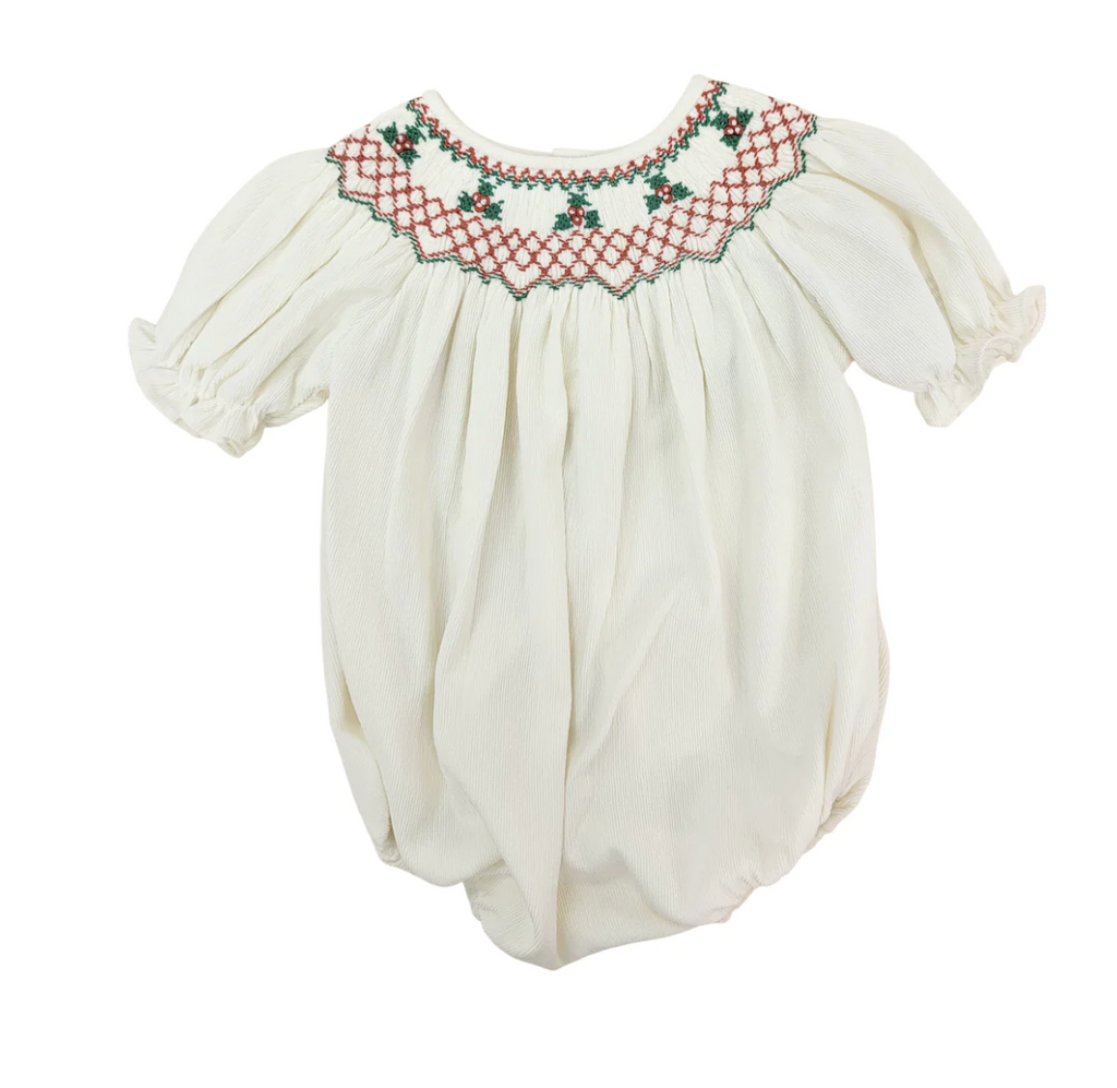 Holly Smocked Bubble - George & Co.