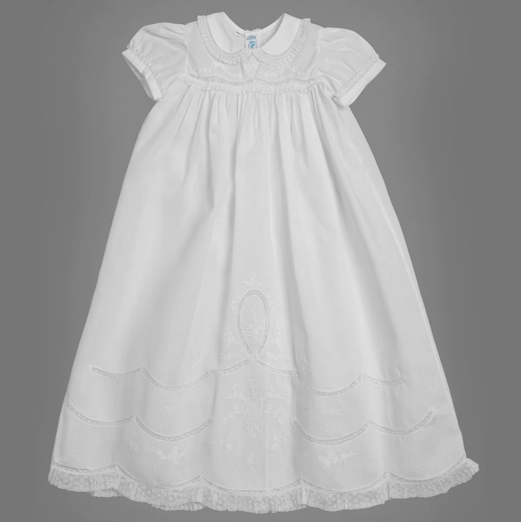 Girls Scalloped Lace Special Occasion Gown Set - George & Co.