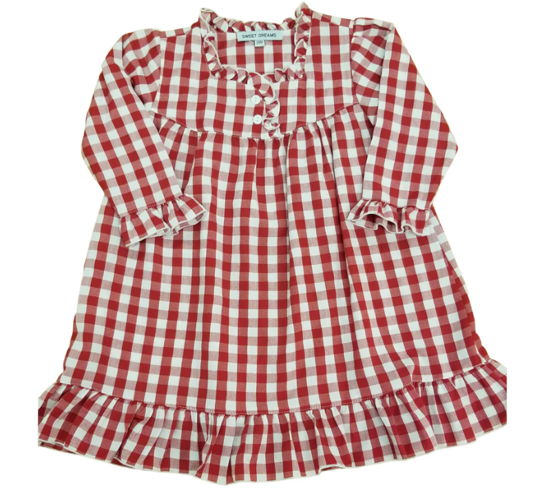 Red Gingham Gown - George & Co.