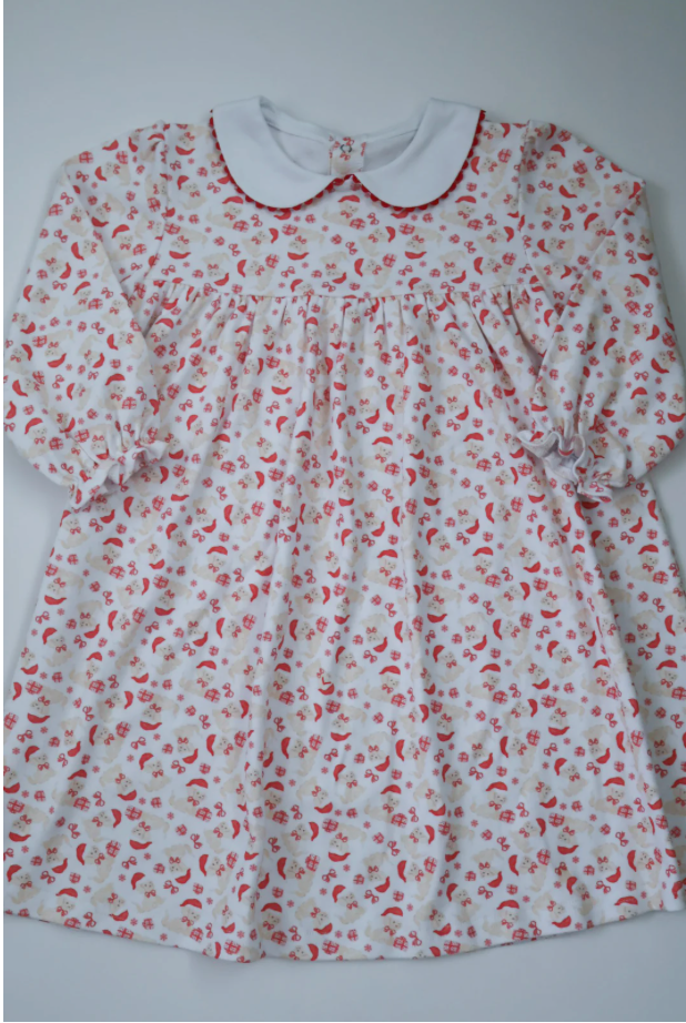 Christmas Puppy Long Sleeve Dress - George & Co.