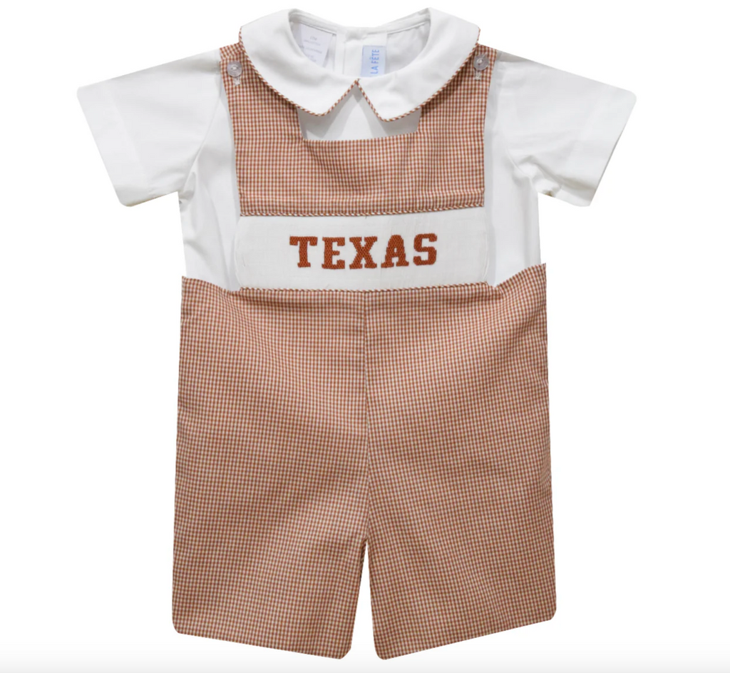 Texas Smocked Boys Jon Jon - George & Co.