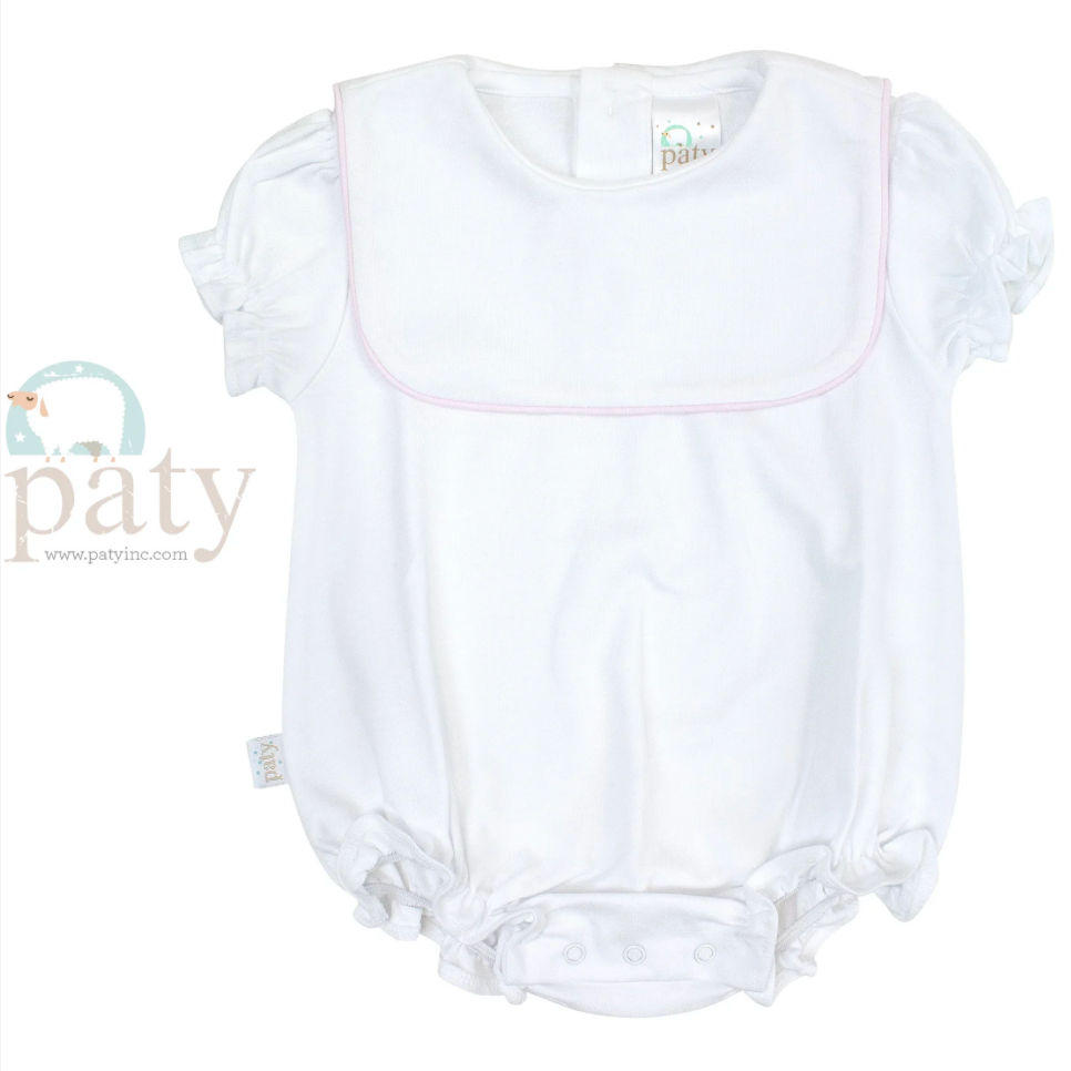 WHITE W/ PINK PIMA BUBBLE – George & Co.