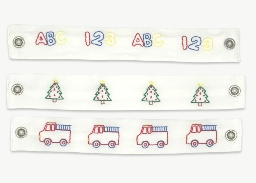 Noah Ribbon Short Set - Ridgeland Red (3 changeable ribbons) - George & Co.