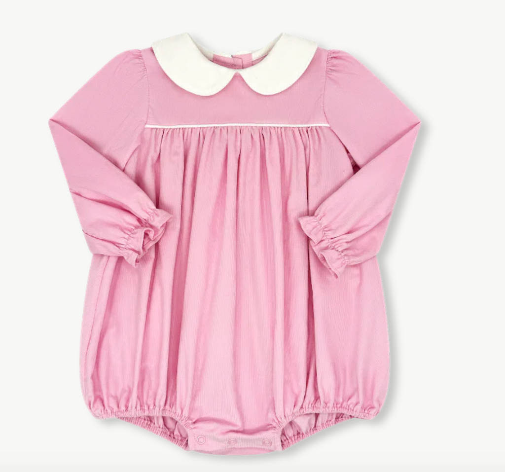 Charleston Bubble Long Sleeve - High Point Pink Cord - George & Co.