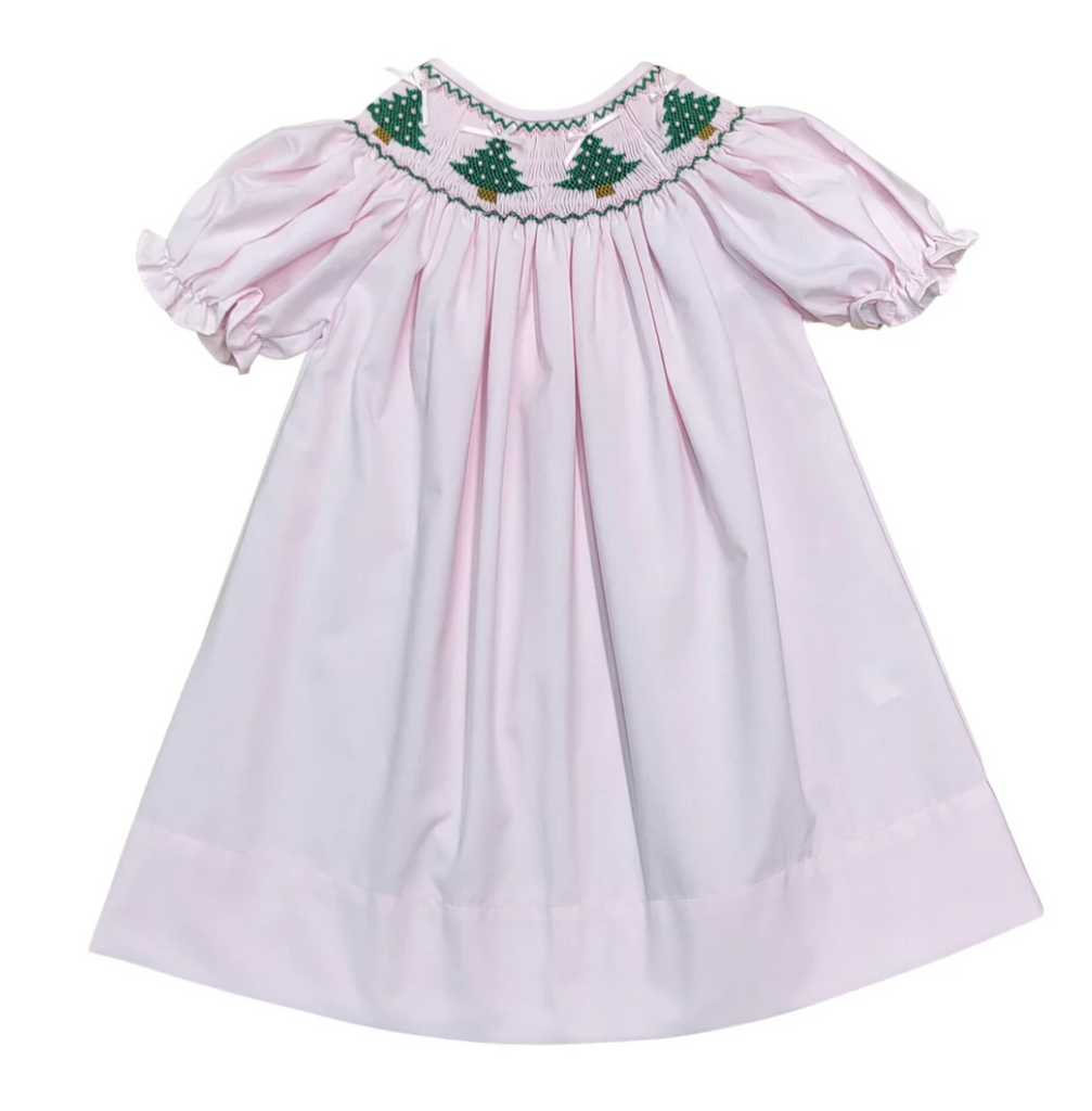 Christmas Tree Smocked Dress - George & Co.