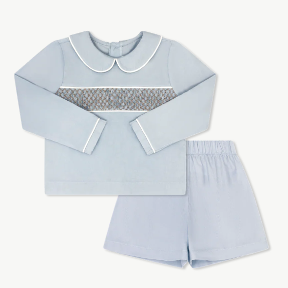 Liam Short Set - Princeton Blue Corduroy - George & Co.