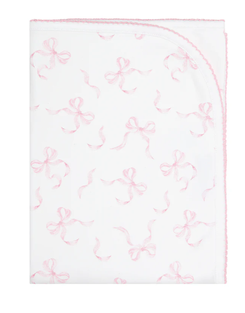 Charming Bows Print Blanket - George & Co.