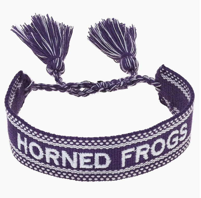 TCU Woven Tassel Bracelet - George & Co.