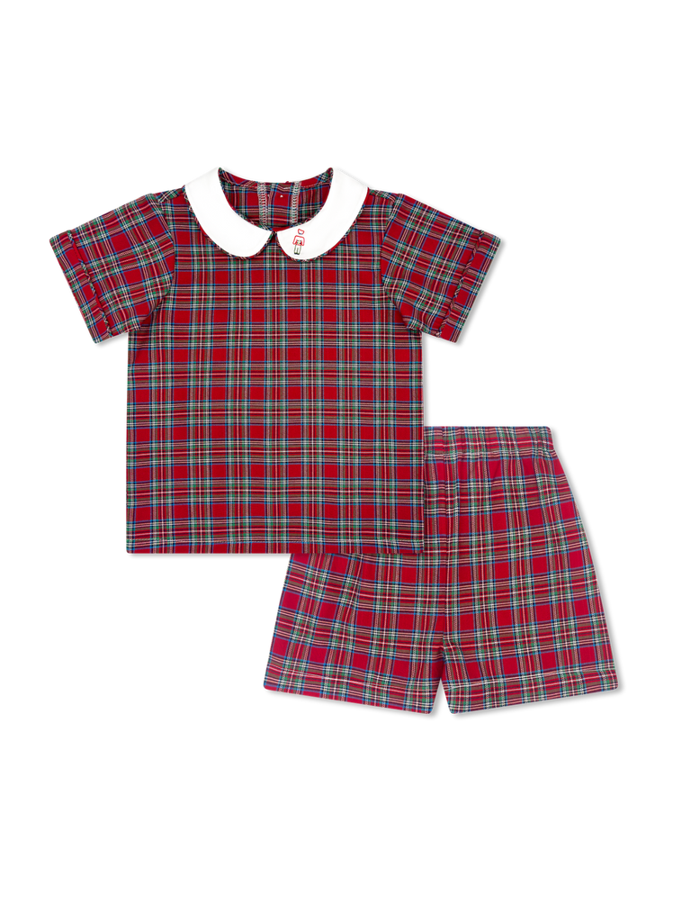 Sibley Short Set Woodstock Plaid - Nutcracker - George & Co.