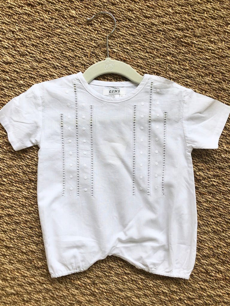 EMBROIDERED COTTON ROMPER - Made by McNamara