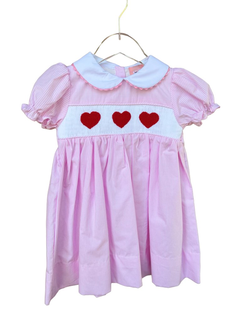 Smocked Heart Dress - Patch & Pals