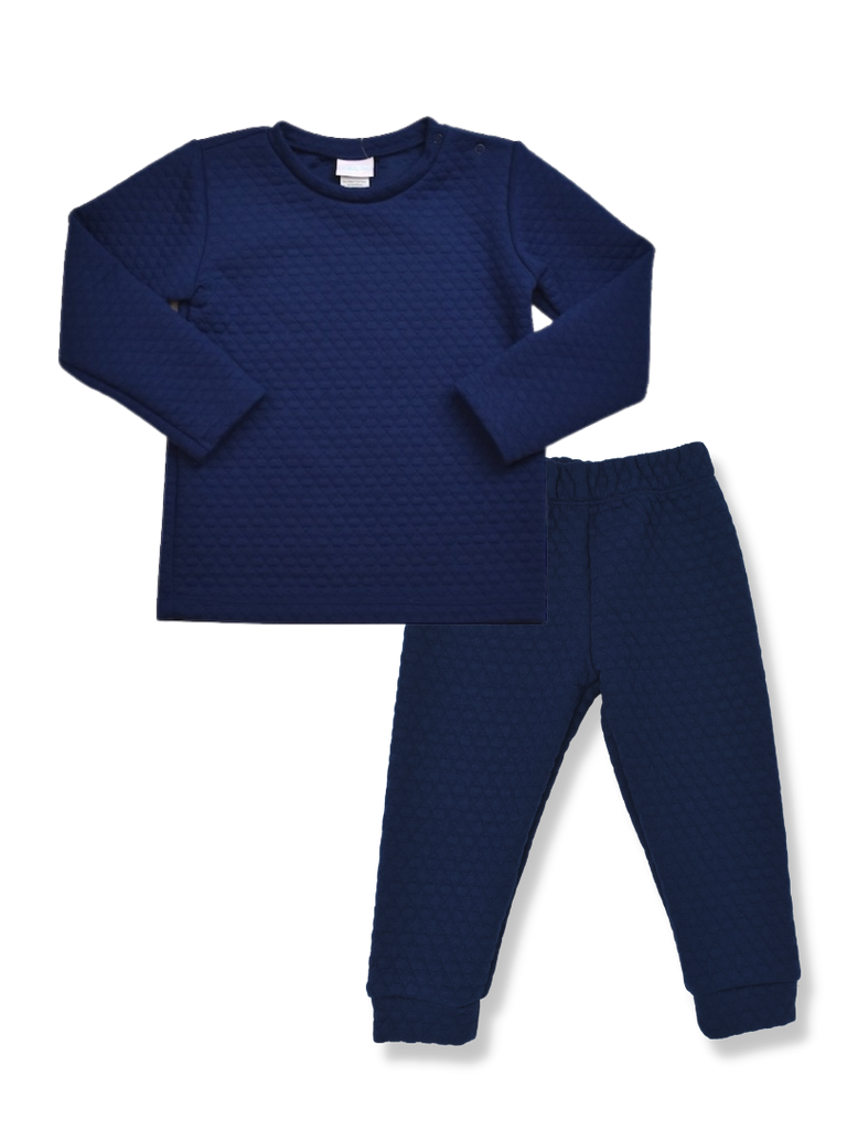 quilted sweatsuit - navy - Patch & Pals