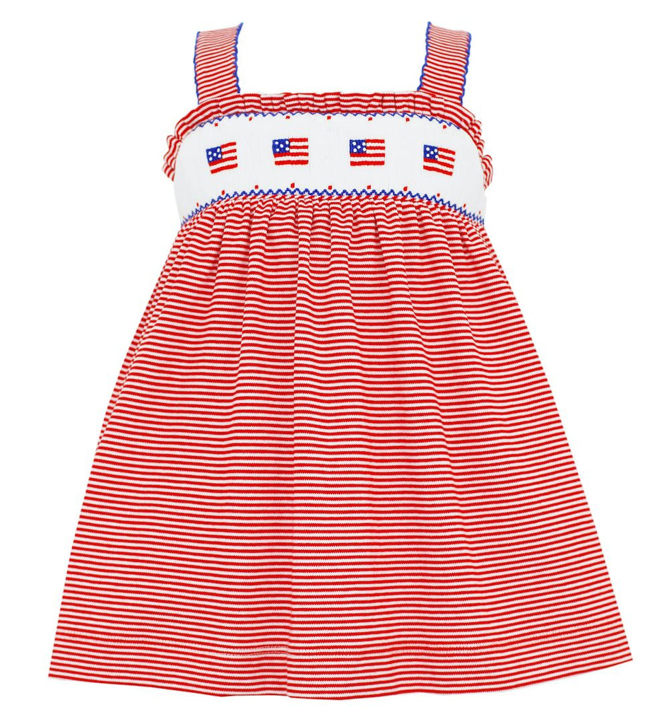 knit flag dress - red stripe - Made by McNamara