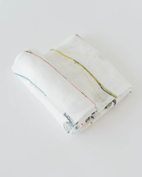 DELUXE MUSLIN SWADDLE - ROD AND REEL - Made by McNamara